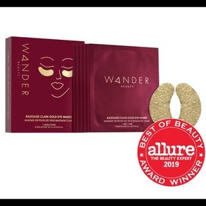 Baggage Claim Gold Eye Masks by Wander Beauty
